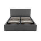 Tinali - Cama contenedor + somier de pana - Gris