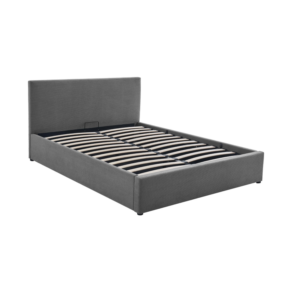 Tinali - Cama contenedor + somier de pana - Gris