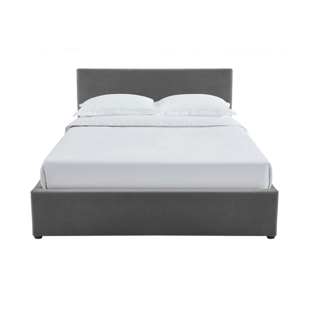 Tinali - Cama contenedor + somier de pana - Gris