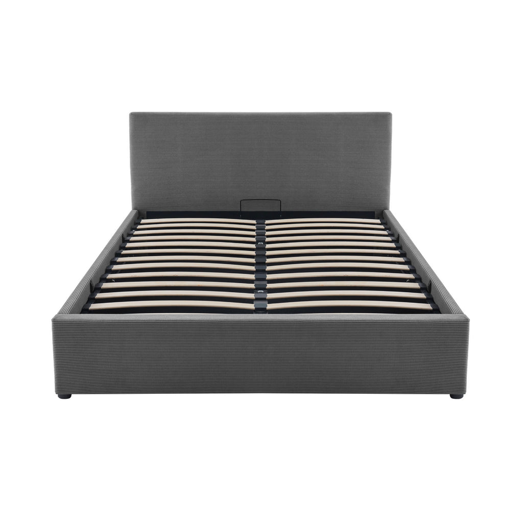 Tinali - Cama contenedor + somier de pana - Gris