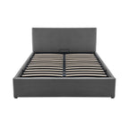 Tinali - Cama contenedor + somier de pana - Gris