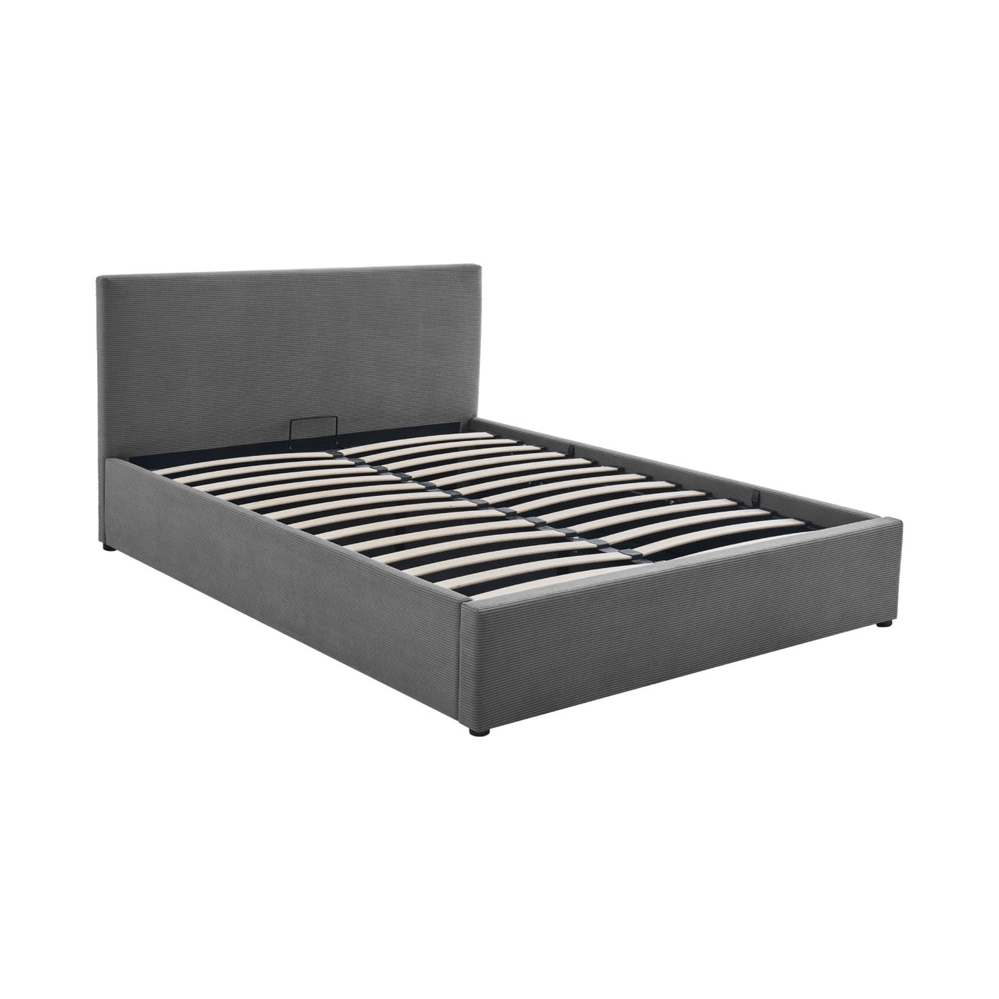 Tinali - Cama contenedor + somier de pana - Gris