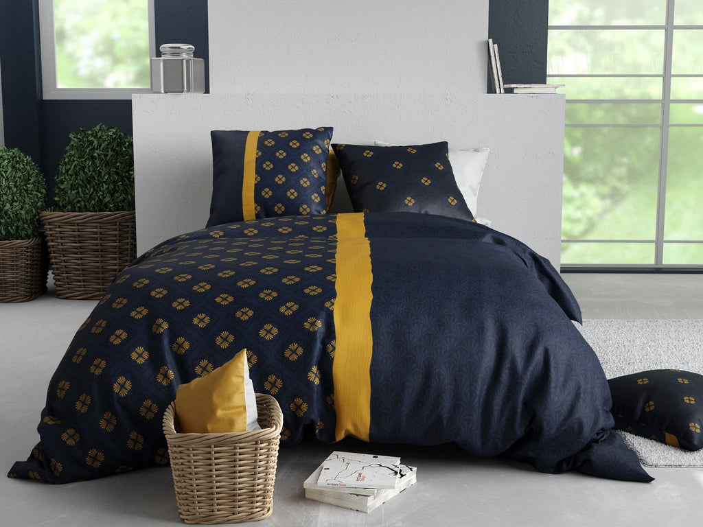 Nil - Parure De Lit - 3 Pièces - 100% Coton 57 Fils - Imprimé