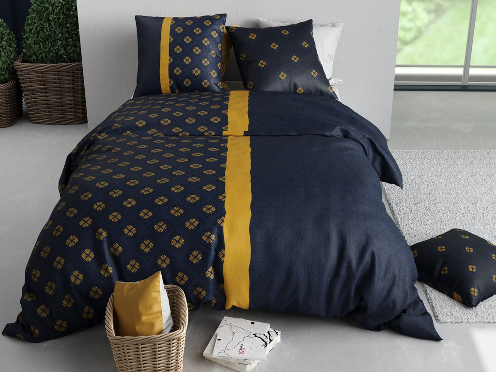 Nil - Parure De Lit - 3 Pièces - 100% Coton 57 Fils - Imprimé