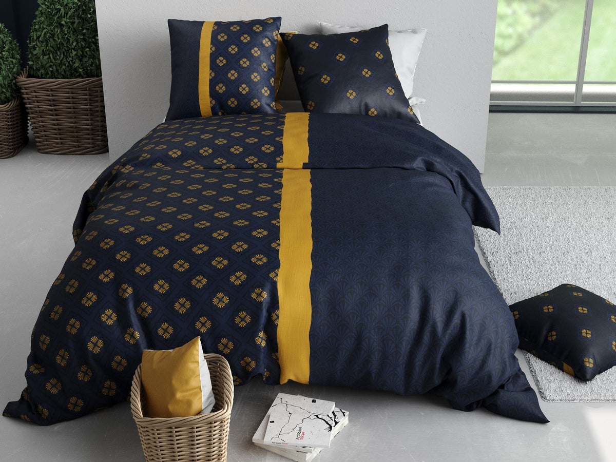 Nil - Parure De Lit - 3 Pièces - 100% Coton 57 Fils - Imprimé