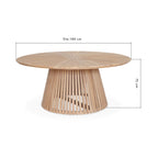 Gardena - Table De Jardin Ronde - Teck Massif
