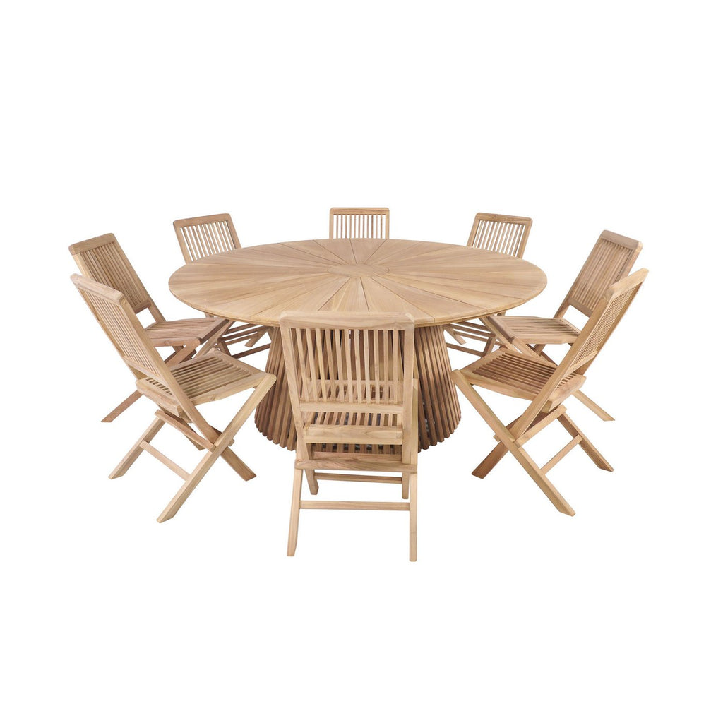Gardena - Table De Jardin Ronde - Teck Massif