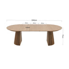 Constance - Table À Manger Ronde Extensible - Chêne