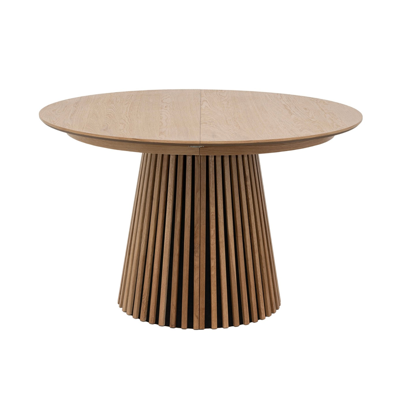 Constance - Table À Manger Ronde Extensible - Chêne