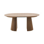 Constance - Table À Manger Ronde Extensible - Chêne