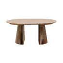 Constance - Table À Manger Ronde Extensible - Chêne