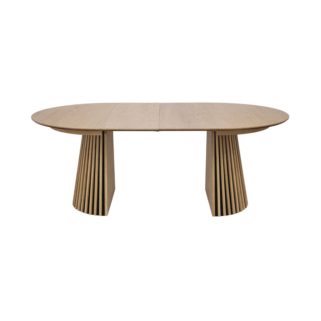 Constance - Table À Manger Ronde Extensible - Chêne