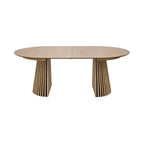 Constance - Table À Manger Ronde Extensible - Chêne