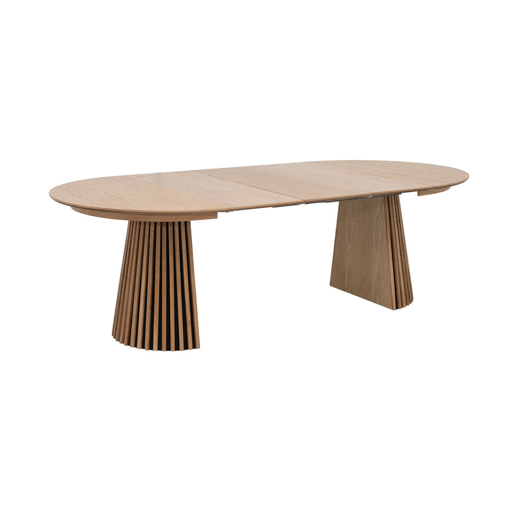 Constance - Table À Manger Ronde Extensible - Chêne