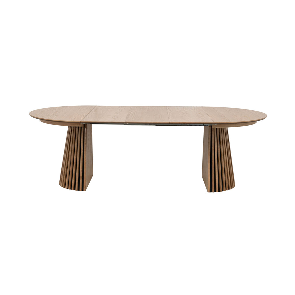Constance - Table À Manger Ronde Extensible - Chêne