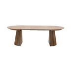 Constance - Table À Manger Ronde Extensible - Chêne