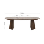 Constance - Table À Manger Ronde Extensible - Chêne Brun