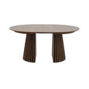 Constance - Table À Manger Ronde Extensible - Chêne Brun