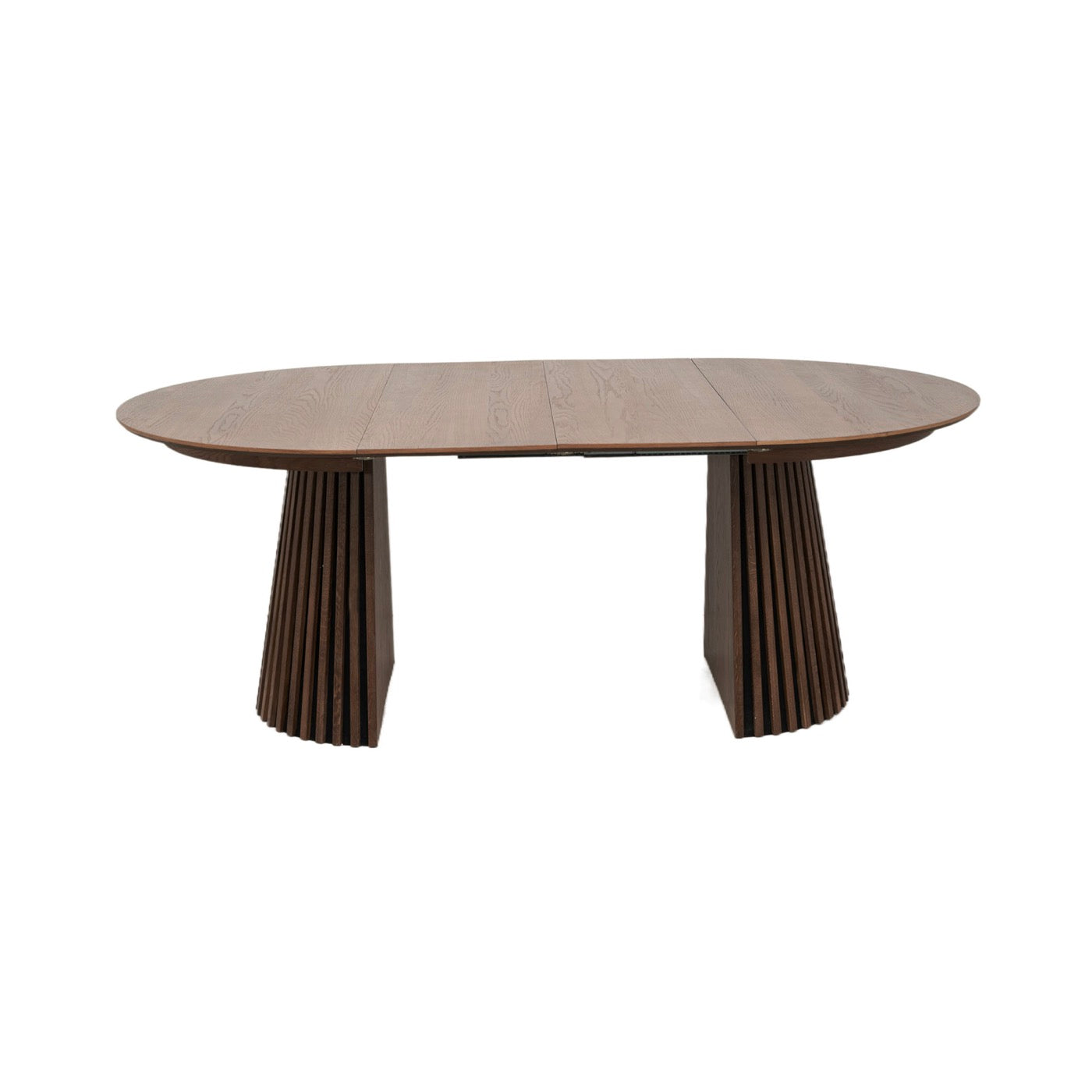 Constance - Table À Manger Ronde Extensible - Chêne Brun