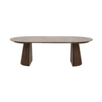 Constance - Table À Manger Ronde Extensible - Chêne Brun