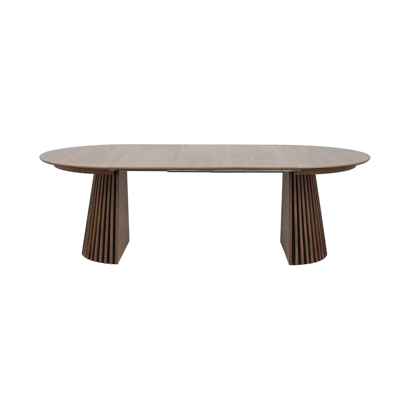 Constance - Table À Manger Ronde Extensible - Chêne Brun