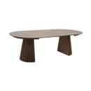 Constance - Table À Manger Ronde Extensible - Chêne Brun