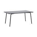 Baca - Table + 4 Chaises + 2 Fauteuils Ronds En Métal - Gris