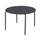Baca - Ensemble Table + 4 Chaises Rondes En Métal - Gris