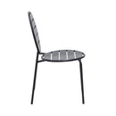 Baca - Ensemble Table + 4 Chaises Rondes En Métal - Gris