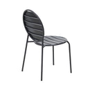 Baca - Ensemble Table + 4 Chaises Rondes En Métal - Gris