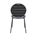 Baca - Ensemble Table + 4 Chaises Rondes En Métal - Gris