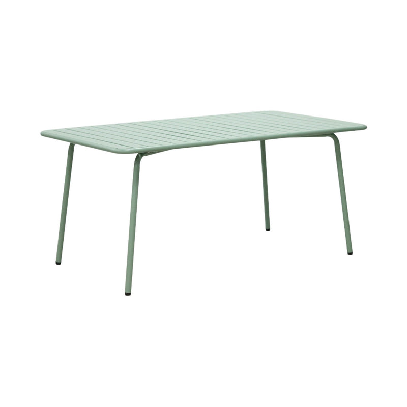 Baca - Table De Jardin + 4 Fauteuils Empilables En Métal - Vert