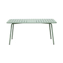 Baca - Table De Jardin + 6 Fauteuils Empilables En Métal - Vert