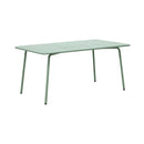 Baca - Table De Jardin + 6 Fauteuils Empilables En Métal - Vert