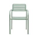 Baca - Table De Jardin + 6 Fauteuils Empilables En Métal - Vert