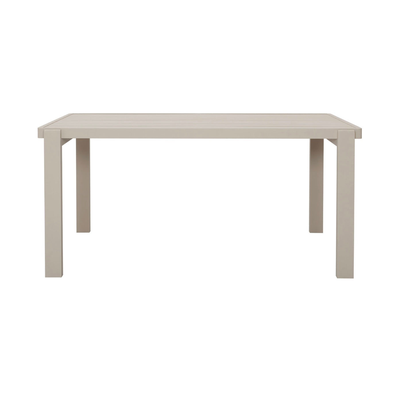 Renalo - Mesa de Jardín + 4 Sillones de Comedor de Aluminio - Taupe