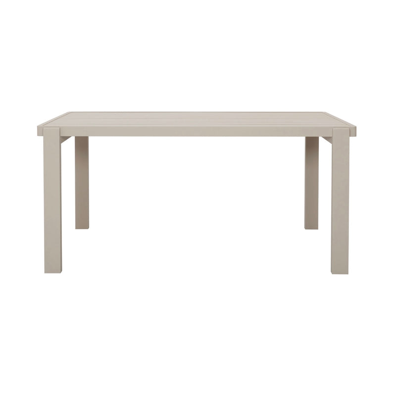 Renalo - Table De Jardin + 4 Fauteuils Repas En Aluminium - Taupe