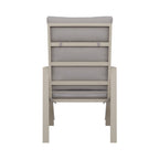 Renalo - Mesa de Jardín + 4 Sillones de Comedor de Aluminio - Taupe