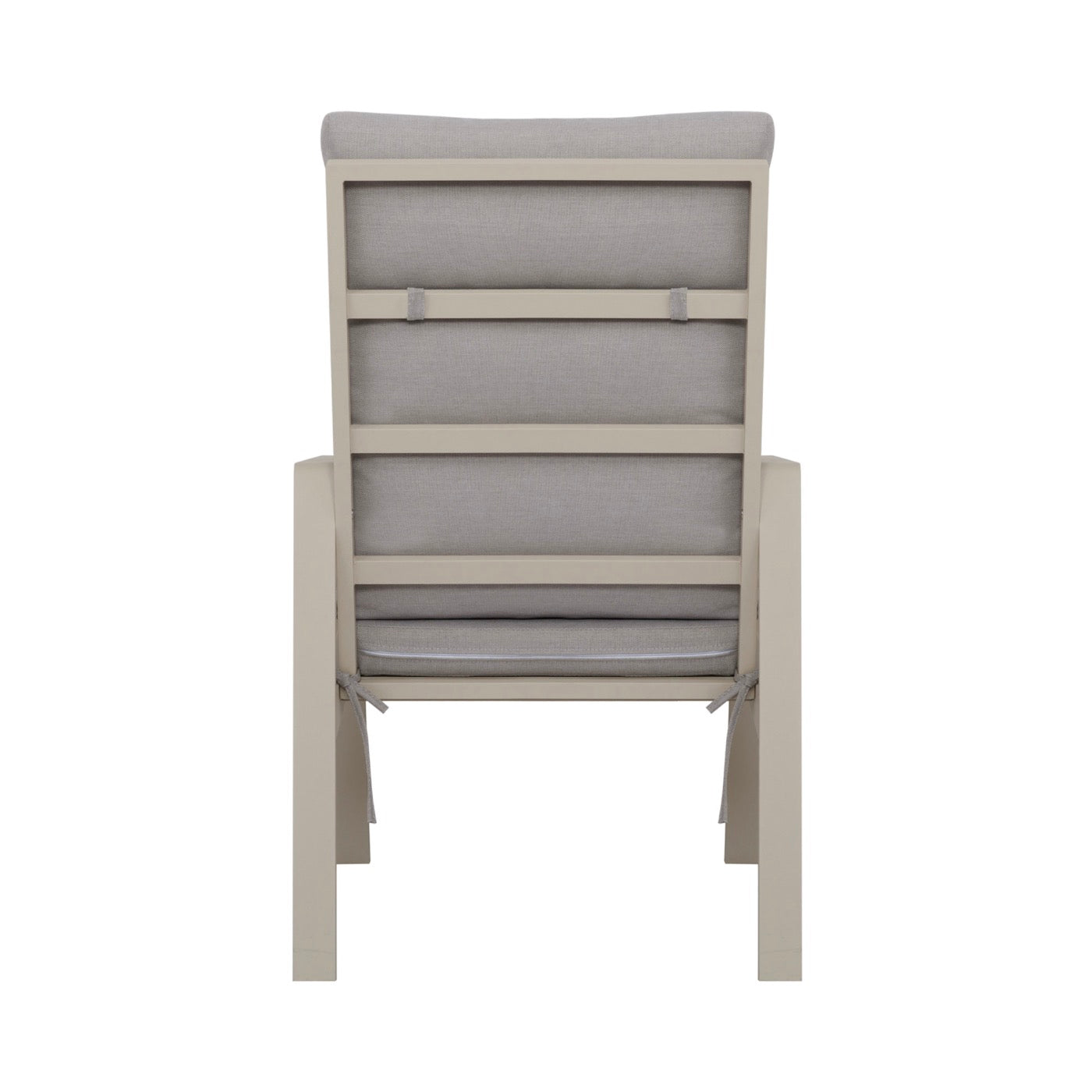 Renalo - Mesa de Jardín + 4 Sillones de Comedor de Aluminio - Taupe