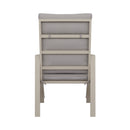 Renalo - Table De Jardin + 4 Fauteuils Repas En Aluminium - Taupe