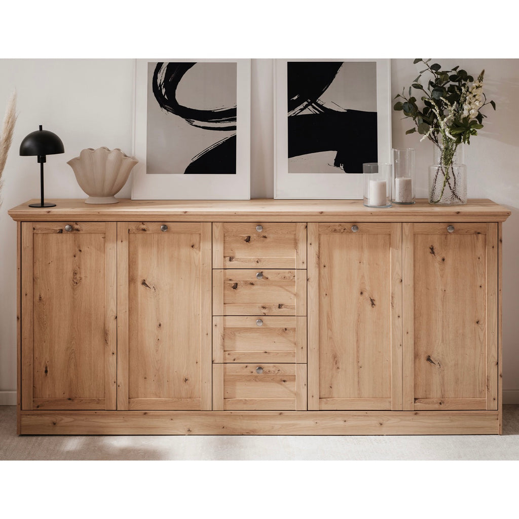 Timby - Sideboard 4 Doors 3 Drawers - Oak