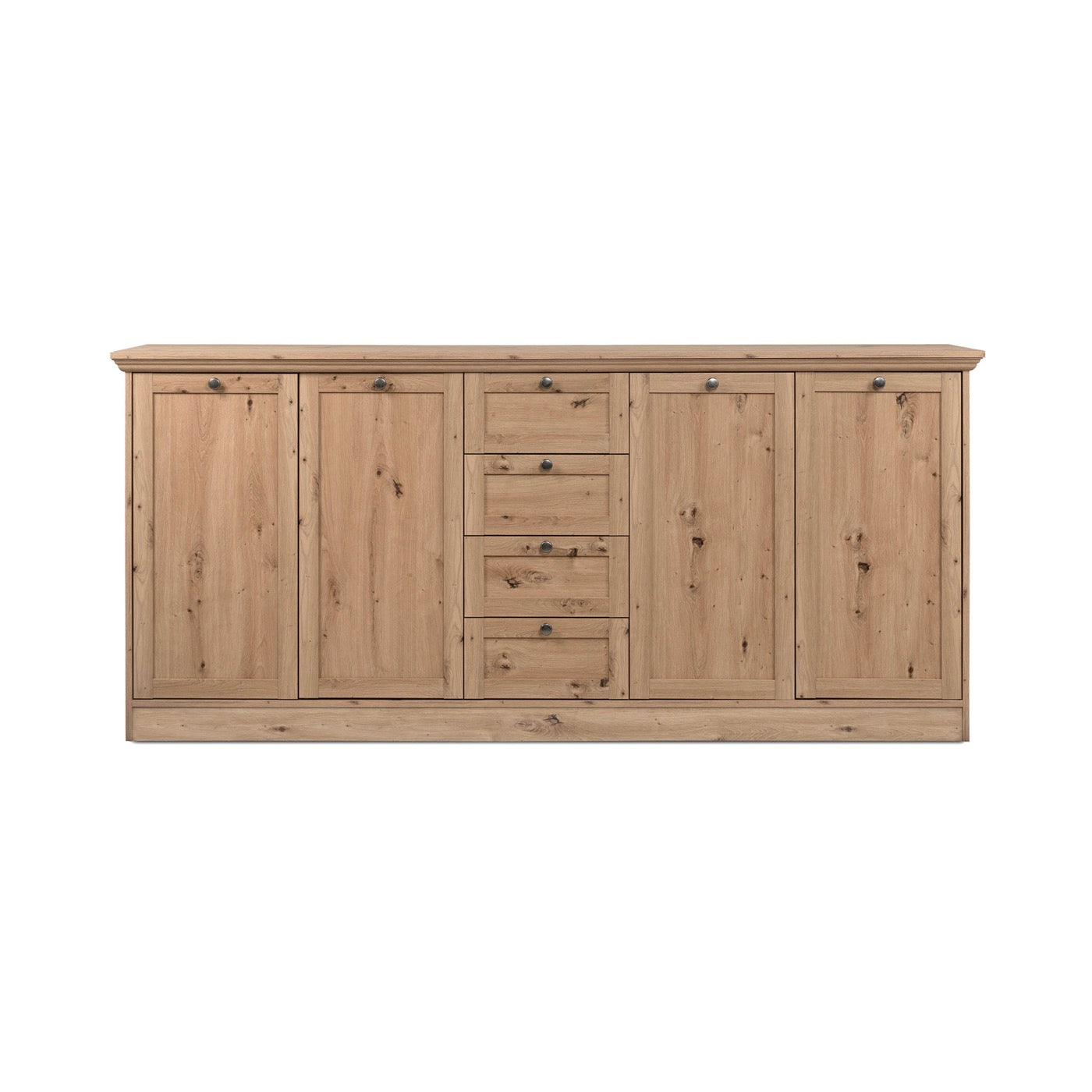 Timby - Sideboard 4 Doors 3 Drawers - Oak