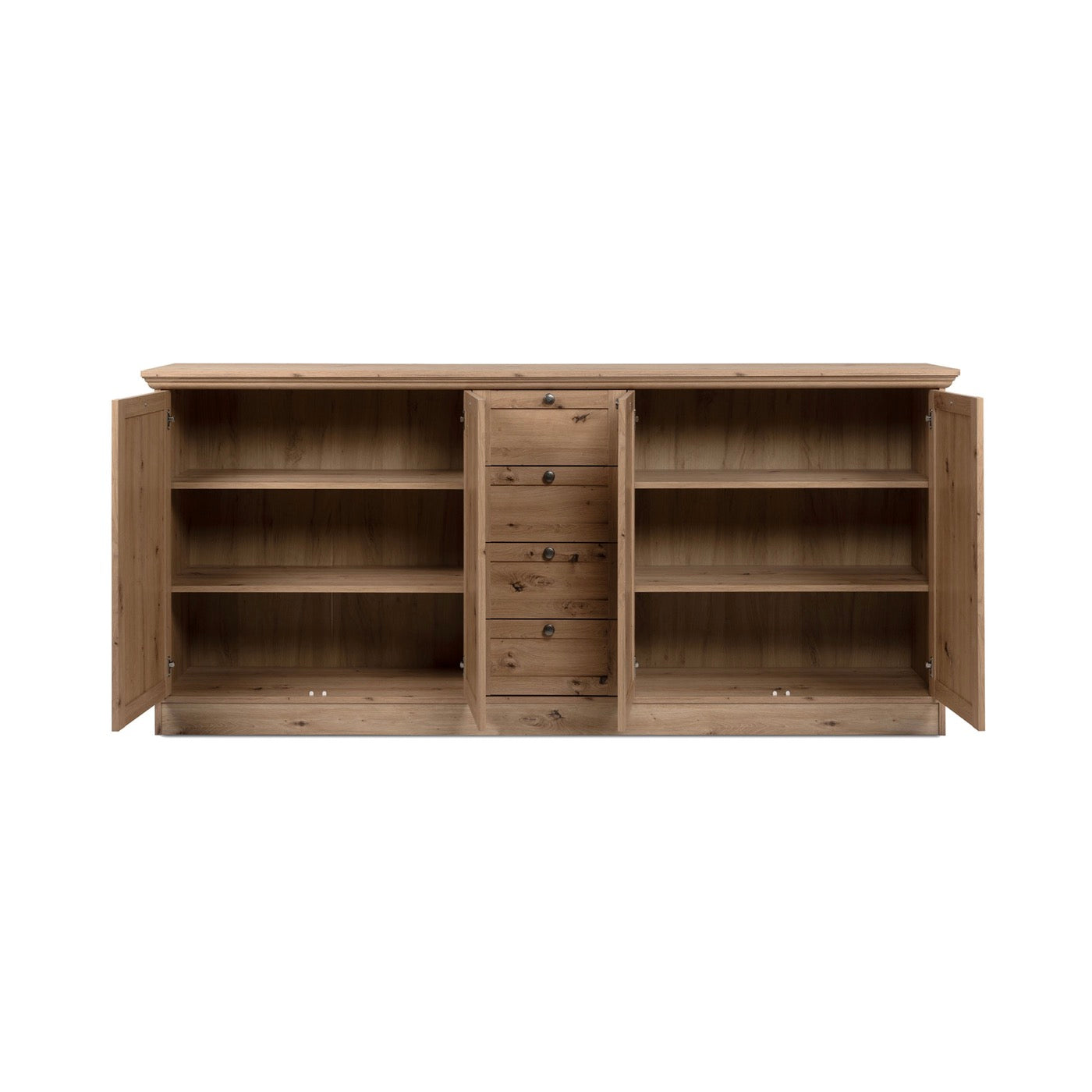 Timby - Sideboard 4 Doors 3 Drawers - Oak