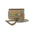 Sac À Main Fendi Chain Baguette Charm Nano Cuir - Beige