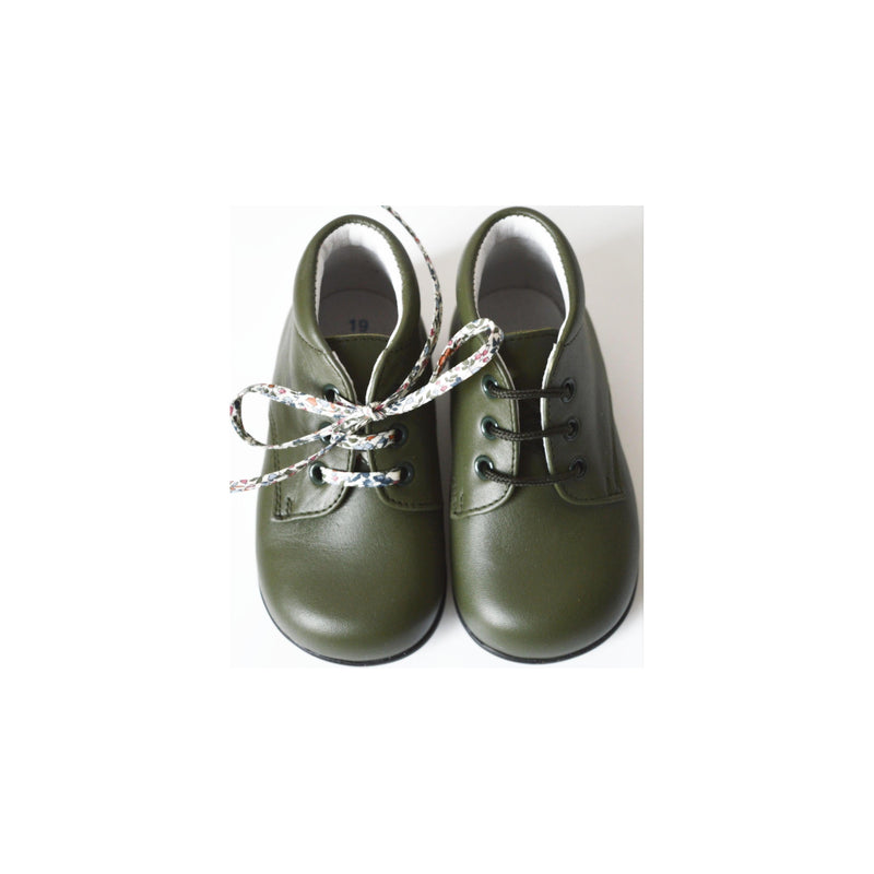 Chaussures Bottillons Souples Azylis Épurés- Cuir Kaki - Mixte