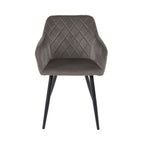 Velvet - Lot De 6 Chaises - Velours - Gris