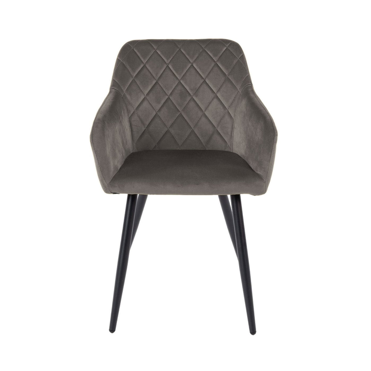Velvet - Lot De 6 Chaises - Velours - Gris