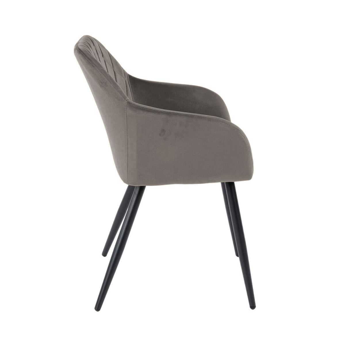 Velvet - Lot De 6 Chaises - Velours - Gris