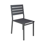 Mimizan - Conjunto Mesa de Jardín Cuadrada + 4 Sillas - Marrón