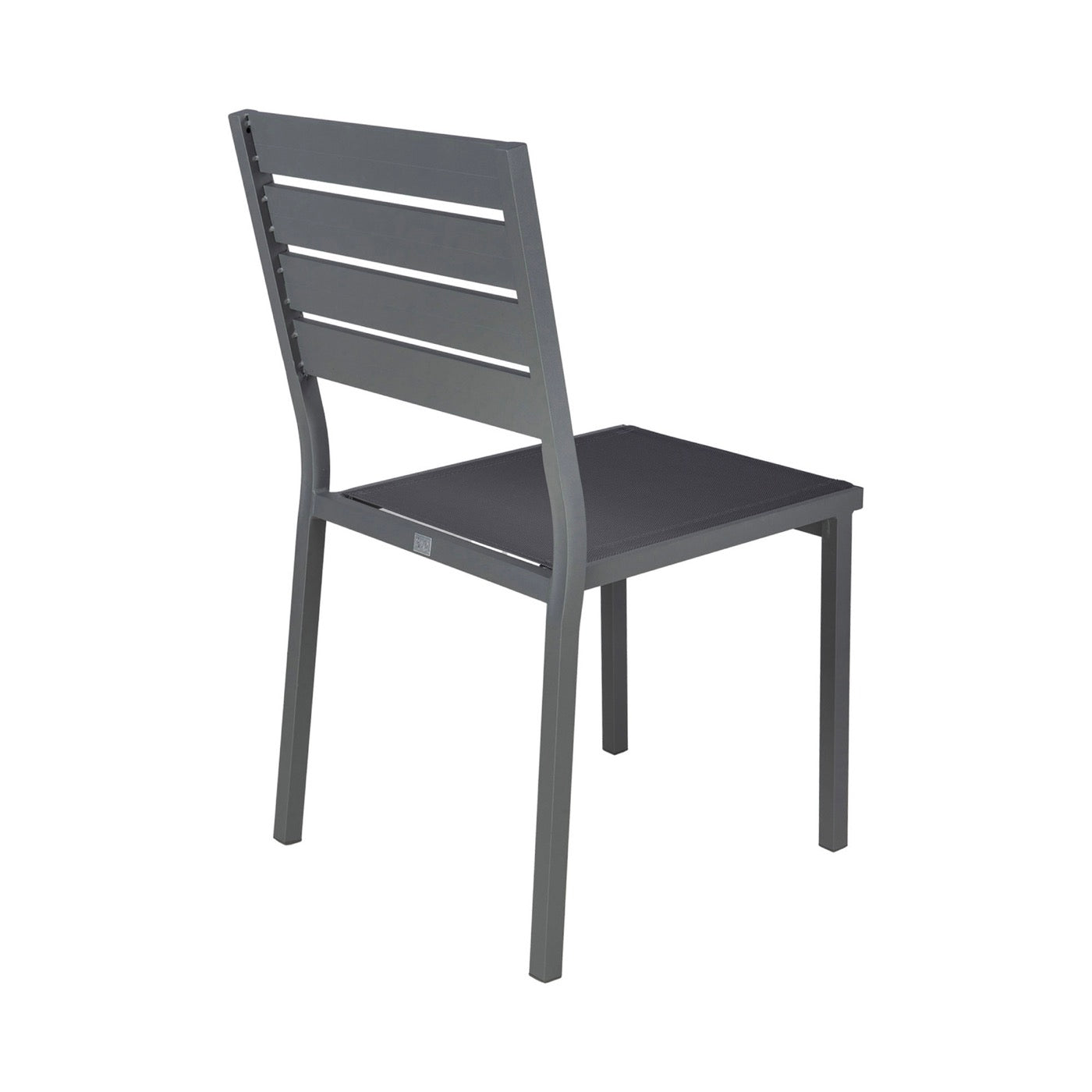 Mimizan - Conjunto Mesa de Jardín Cuadrada + 4 Sillas - Marrón